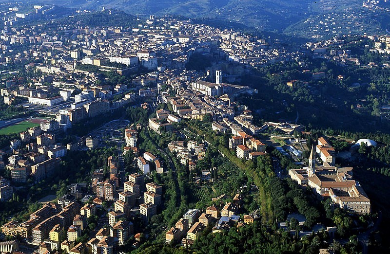  Perugia, foto aerea, 2015 